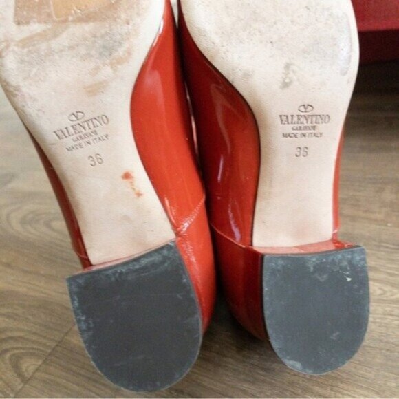 Valentino Garavani 40mm Faux Patent Leather Over The Knee Boot 36 6 Cherry Red - Picture 13 of 15